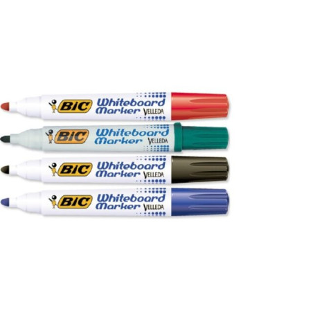 Bic Žymeklis baltai lentai Velleda 1701 1-5 mm, 4 spalvų rinkinys 8757151