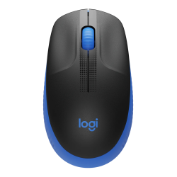Logitech M190 Full-Size Belaidė pelė, RF Wireless, 1000 DPI, Mėlyna