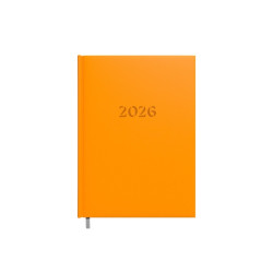 Darbo knyga-kalendorius 2026m. A5 oranžinė sp.