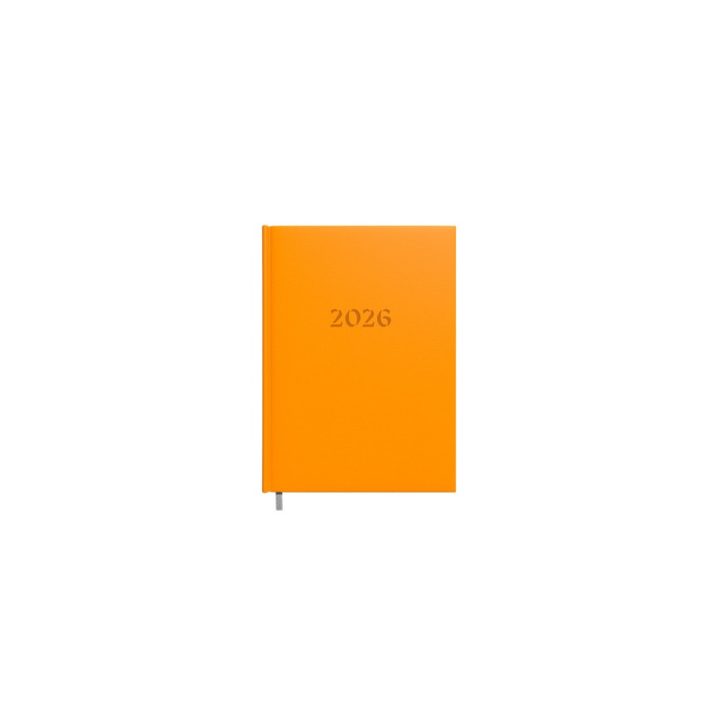 Darbo knyga-kalendorius 2026m. A5 oranžinė sp.