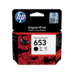 HP 653 (3YM75AE) Rašalinė kasetė, Juoda