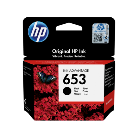 HP 653 (3YM75AE) Rašalinė kasetė, Juoda