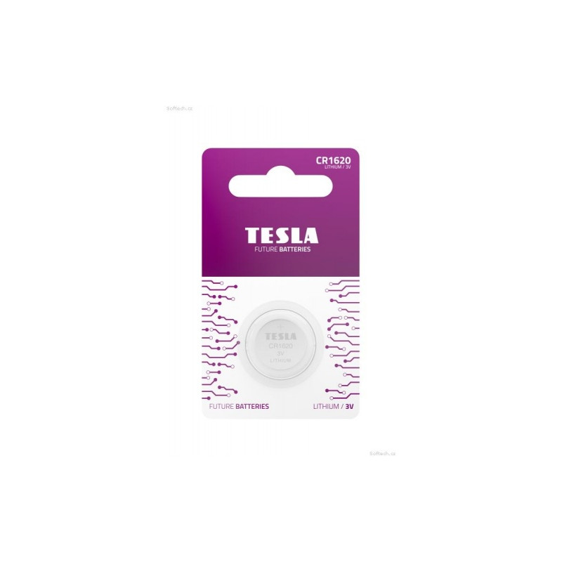 Baterija Tesla CR1620 Lithium 60 mAh (1 vnt)