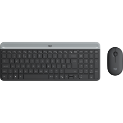 Logitech MK470 Slim Combo Belaidė klaviatūra + pelė, US, Graphite