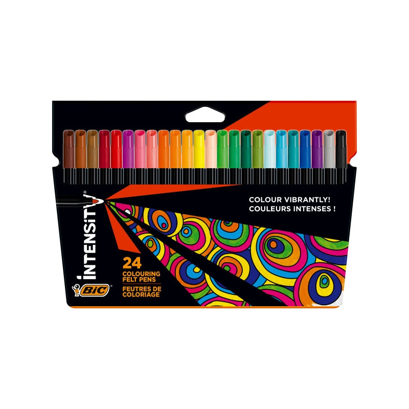 Bic Flomasteriai Intensity Up, 24 spalvų rinkinys 978035