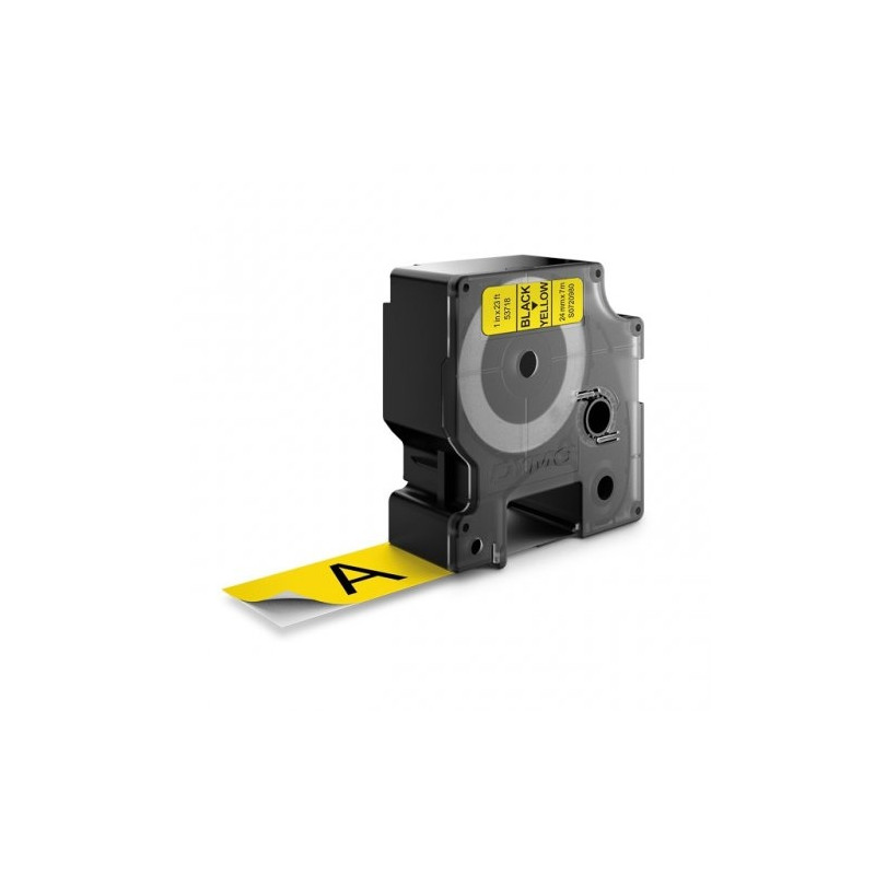 Dymo etikečių juostelė Juoda ant geltonos (53718, S0720980)