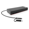 Lenovo ThinkPad 40AF0135EU Hybrid USB-C/USB-A Jungčių stotelė, Laidinė, Juoda
