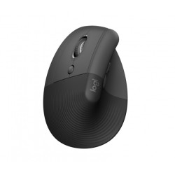 Logitech Lift Vertical Left Belaidė pelė, RF Wireless + Bluetooth, 4000 DPI, Graphite