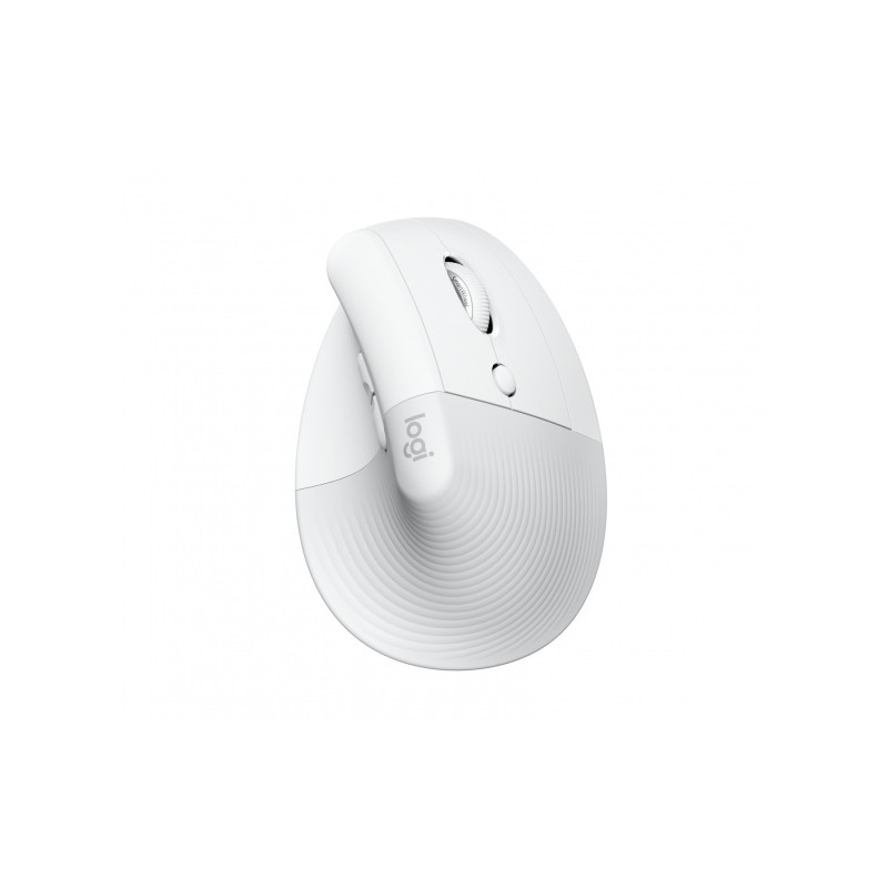 Logitech Lift Vertical Belaidė pelė, RF Wireless + Bluetooth, 4000 DPI, Off-white