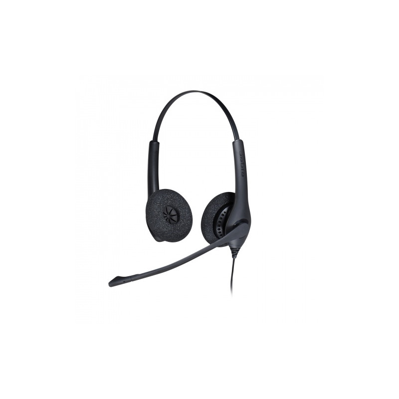 Jabra Biz 1500 Duo Laidinės ausinės, USB-A, Juoda