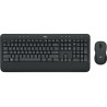 Belaidė klaviatūra ir pelė Logitech Advance Wireless MK545, klaviatūros išdėstymas US, Juoda