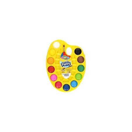 Akvarelė Colorino Kids paletėje 12 spalvų