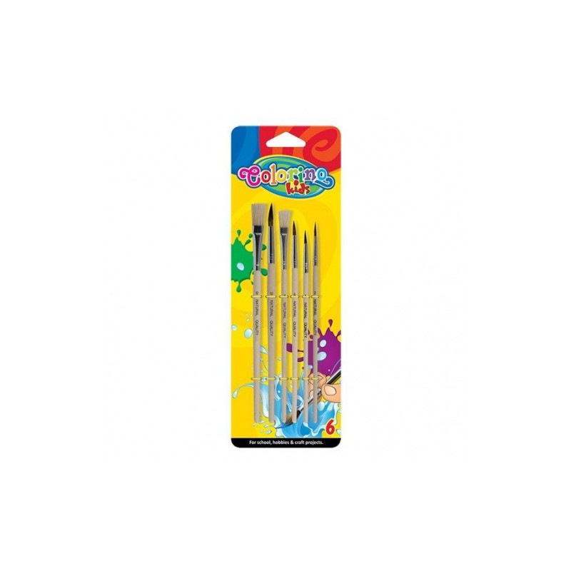 Teptukų rinkinys Colorino Kids 6 vnt.