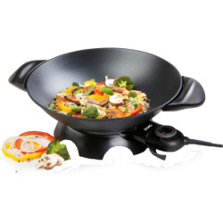 Ecost prekė po grąžinimo, Domo Do-8708W didelis juodas aliuminio elektrinis Wok 5 l