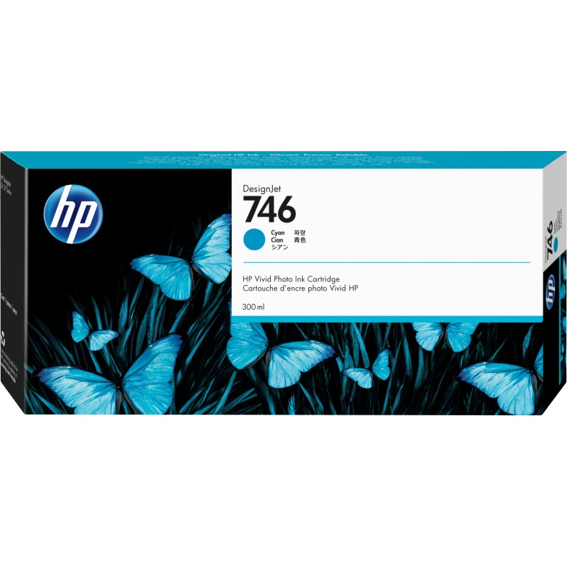HP 746 (P2V80A) Rašalinė kasetė, Žydra