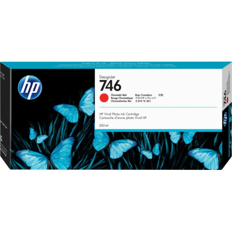 HP 746 (P2V81A) Rašalinė kasetė, Chromatinė raudona