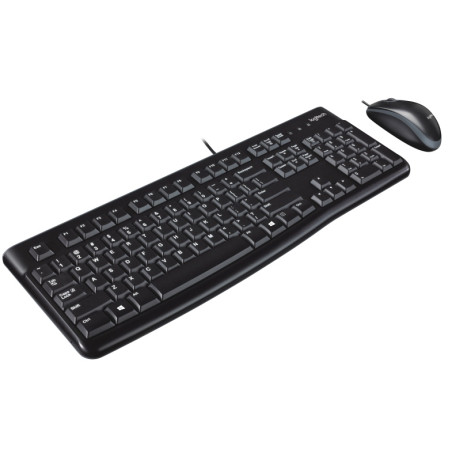Logitech MK120 Combo Laidinė klaviatūra + pelė, USB, US Int, Juoda