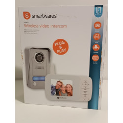 Ecost prekė po grąžinimo Smartwares VD38W belaidžio vaizdo durų telefonas su naktinio matymo funkcij