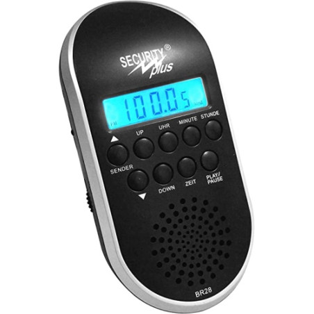 Ecost prekė po grąžinimo Saugumas ir dviračių radijas BR 28, juodas / sidabras, 14001101
