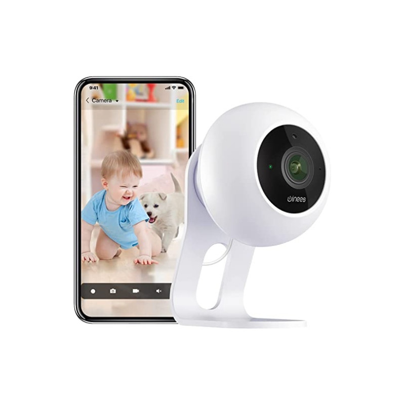 Ecost prekė po grąžinimo Vaizdo įrašų kūdikių monitorius su fotoaparatu ir garsu, Winees 1080p