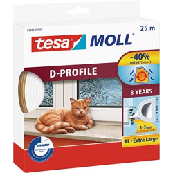 Ecost prekė po grąžinimo TESA H0538900 05389000 MOLL D DROVELIJOS DURŲ IR LANGŲ, BALTOJŲ, 25 m x 9 m