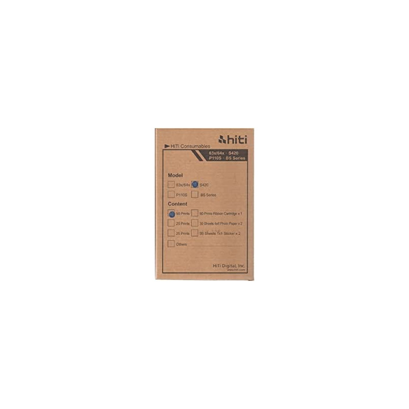 Ecost prekė po grąžinimo UMAX/HITI nuotraukų popieriaus rinkinys 50 lapų 10 x 15 cm s 400/420
