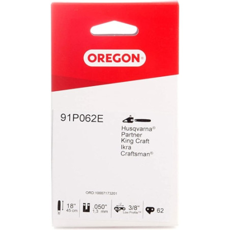 Ecost prekė po grąžinimo Oregono Semichisel 91 P 3/8 grandininis pjūklo grandinė 18 colių / 45 cm
