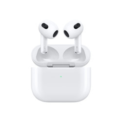 Apple AirPods (3rd Gen) Belaidės ausinės Earbuds, Lightning Charging Case, Balta