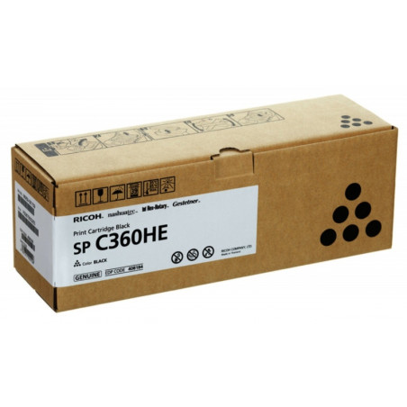 Ricoh SPC360HE (408184), juoda kasetė lazeriniams spausdintuvams, 7000