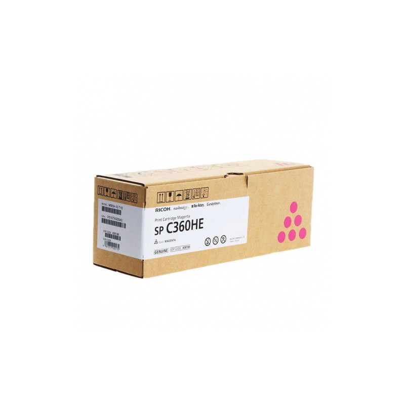 Ricoh (408186, SPC360HE), purpurinė kasetė lazeriniams spausdintuvams,