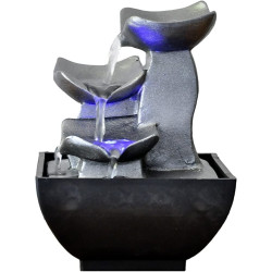 Ecost prekė po grąžinimo Zen 'Light Natural Boro Fontaine dervos sidabras 13 x 13 x 17 cm