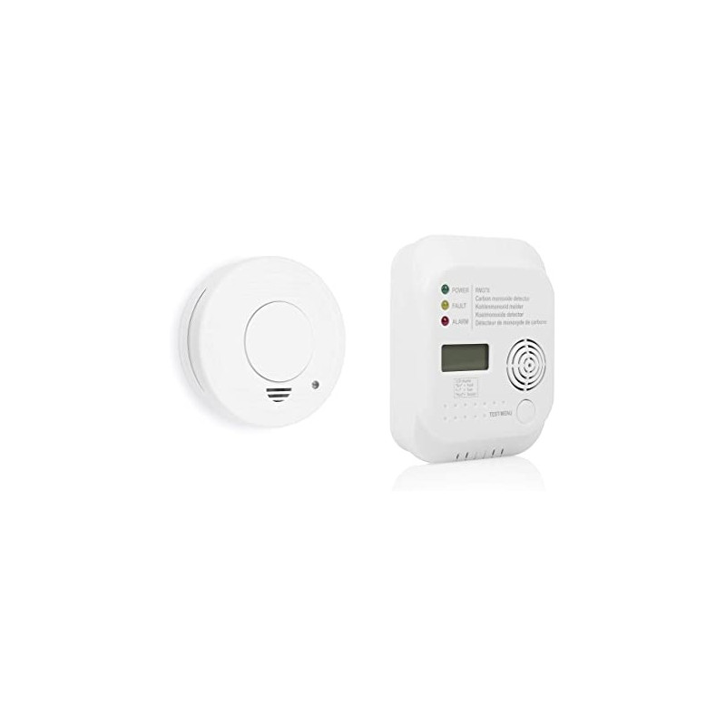 Ecost prekė po grąžinimo Smartwares FSE-19203 Smoke Co Detector Set, Weiß, 1 Piece