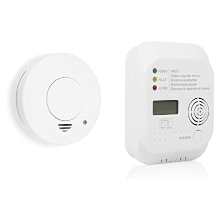 Ecost prekė po grąžinimo Smartwares FSE-19203 Smoke Co Detector Set, Weiß, 1 Piece