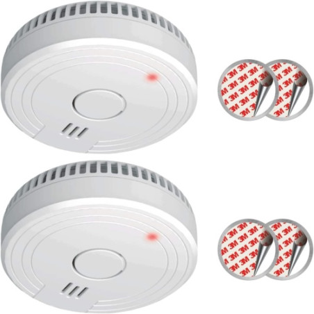 Ecost prekė po grąžinimo ELRO FS180521M 2-Pack Smoke Alarm with Magnet Mounting 5 Year Battery and C