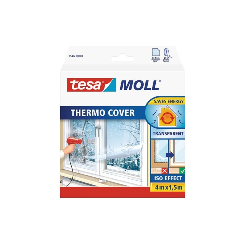 Ecost prekė po grąžinimo Tesamoll thermal cover window insulation film, transparent insulation film