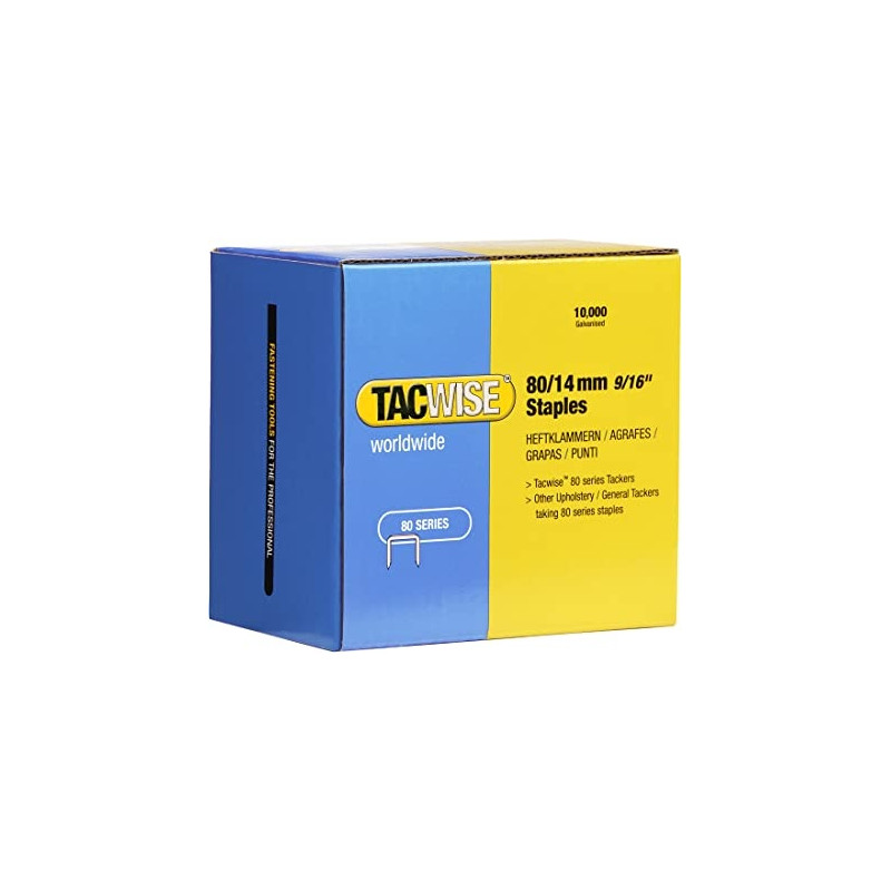 Ecost prekė po grąžinimo Tacwise 0385 80/14mm Staples, 1 Pack x 10,000 Staples