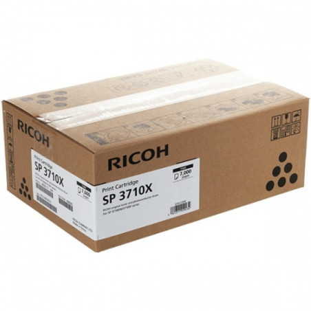 Ricoh SP 3710X (408285), juoda kasetė lazeriniams spausdintuvams, 7000