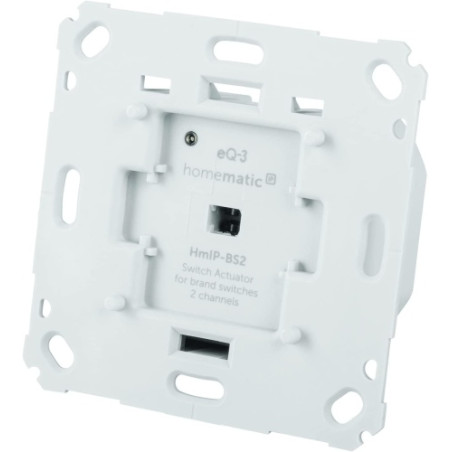 Ecost prekė po grąžinimo Homematic IP Smart Home 156757A0 Switch Actuator for Brand Switch - 2 Gang