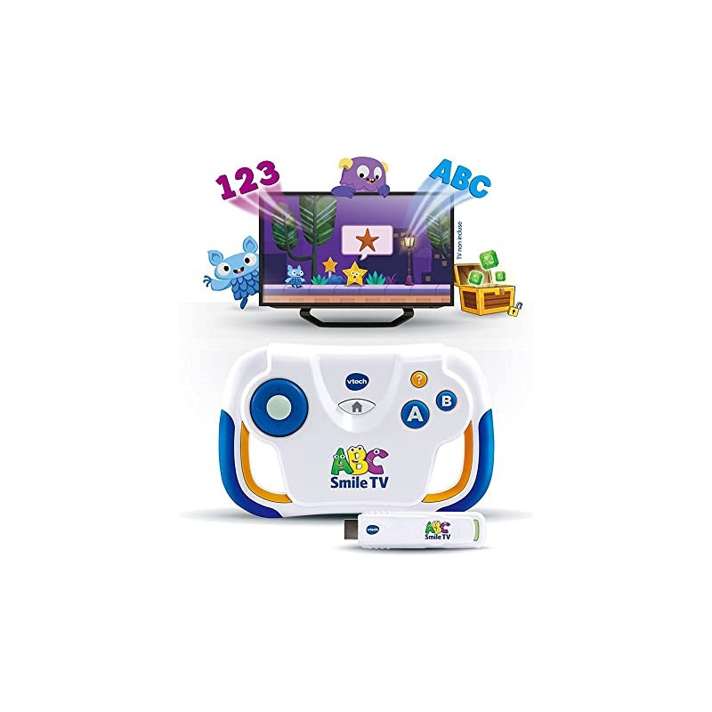 Ecost prekė po grąžinimo VTech ABC Smile TV Mano pirmoji mokomoji žaidimų konsolė 3/7 metų