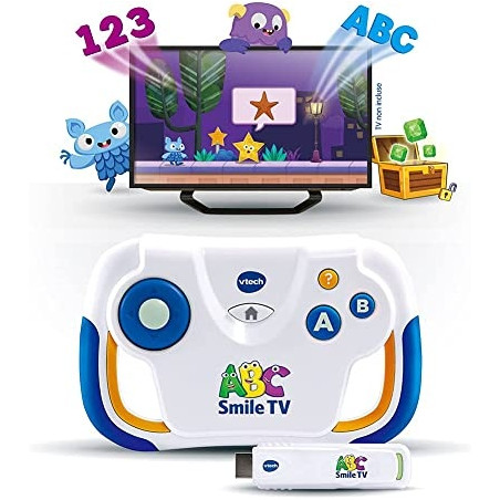 Ecost prekė po grąžinimo VTech ABC Smile TV Mano pirmoji mokomoji žaidimų konsolė 3/7 metų