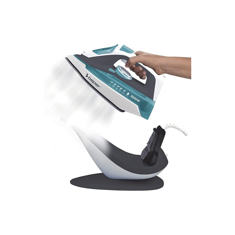 Ecost prekė po grąžinimo BEPER 50.161 Iron, Cable or Wireless Operation, Self-Cleaning Function, Ant