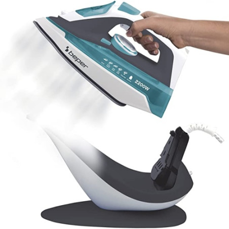 Ecost prekė po grąžinimo BEPER 50.161 Iron, Cable or Wireless Operation, Self-Cleaning Function, Ant