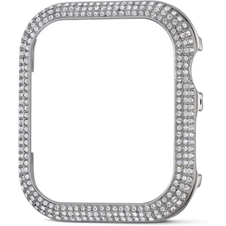 Ecost prekė po grąžinimo Swarovski Sparkling Silver Case Frame Fits Apple Watch® 40mm