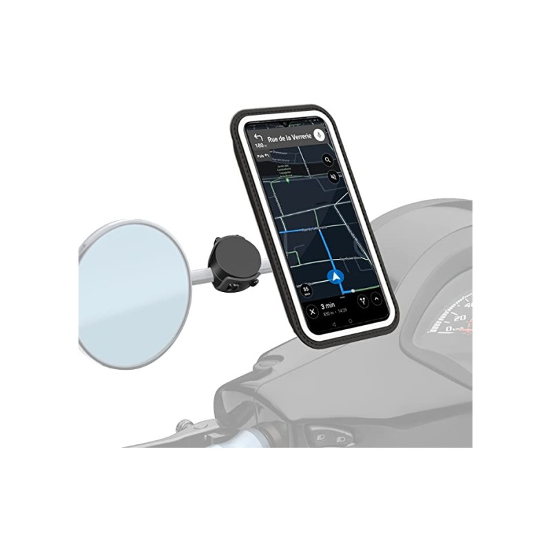 Ecost prekė po grąžinimo Shapeheart Magnetic Mobile Phone Holder Motorcycle for Rear View Mirror Uni