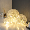 Ecost prekė po grąžinimo Set of 3 LED Glass Balls with Light Chain warm white Indoor