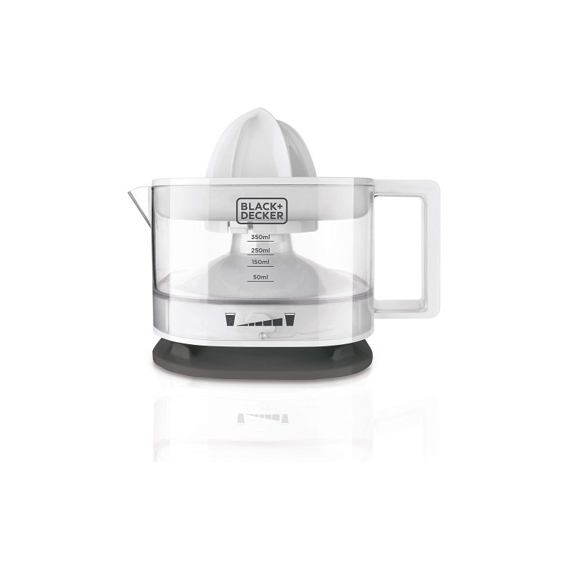 Ecost prekė po grąžinimo Black+Decker - BXCJ25E Citrus Juicer 25 Plastic 350 ml White