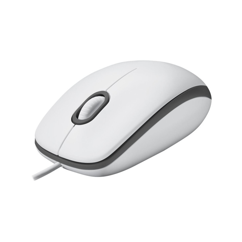 Logitech M100 Laidinė pelė, 1000 DPI, Balta