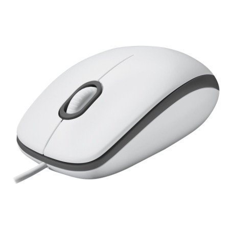 Logitech M100 Laidinė pelė, 1000 DPI, Balta