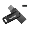 SanDisk Ultra Dual Drive Go USB atmintinė 128GB, USB-C/USB-A 3.2 Gen 1, Juoda