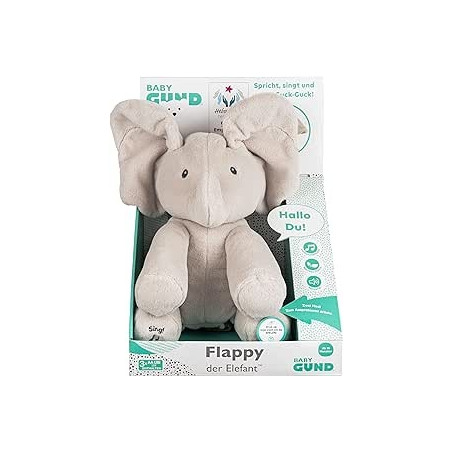 Ecost prekė po grąžinimo Gund Flappy, dainuojantis ir kalbantis dramblys žaidžia ausimis - vokiškas